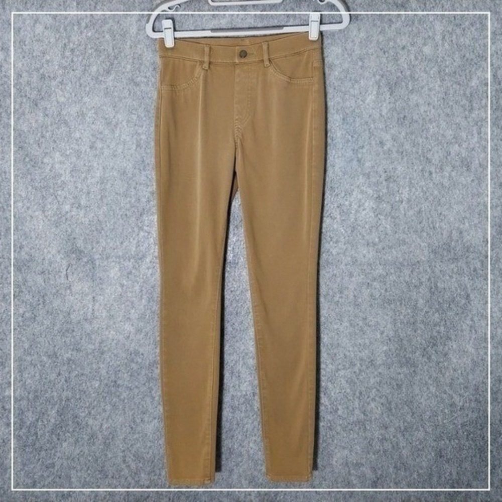 Uniqlo Pants Women S Brown Pull On Skinny Stretch Career Office Casual Ankle